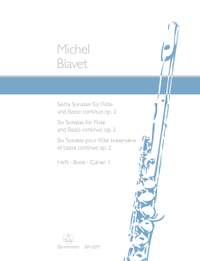 Blavet, M: Sonatas, Op.2, Vol. 1 (G maj, D min, E min)