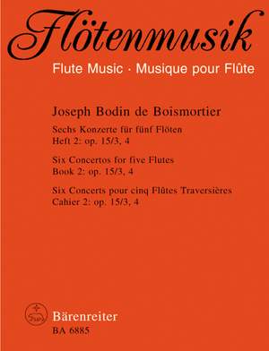 Boismortier, JB de: Concertos (6), Vol. 2: Op.15/3,4