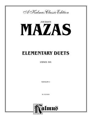 Jacques Mazas: Elementary Duets, Op. 86