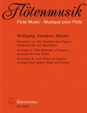 Mozart, WA: Marriage of Figaro Overture arranged for Flutes