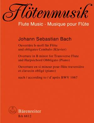 Bach, JS: Suite (Overture) No.2 in B minor (BWV 1067) (Urtext)