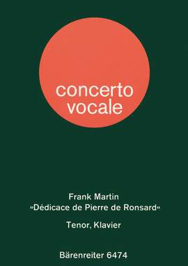 Martin, F: Dedicace de Pierre de Ronsard (F-G)