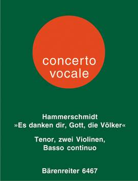 Hammerschmidt, A: Es danken dir, Gott, die Voelker (G)