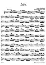 Bach, JS: Partita in C minor (originally in A minor) (BWV 1013) (Urtext) Product Image