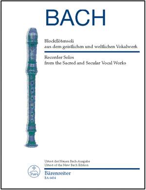 Bach, JS: Recorder Solos from Sacred and Secular Vocal Works (Urtext)