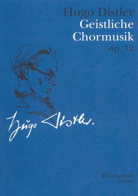 Distler, H: Geistliche Chormusik, 9 Motets Op.12 (complete works) (G)