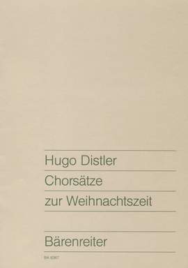 Distler, H: Choral Setting for Christmas Time (G)