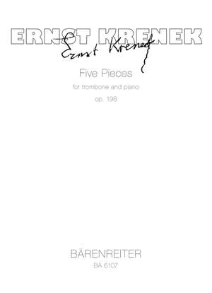 Krenek, E: Pieces (5) Op.198 (1967)
