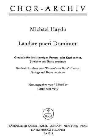 Haydn, M: Laudate pueri Dominum