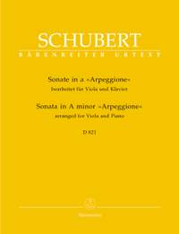 Schubert, F: Sonata for Arpeggione in A minor (D.821) arranged for Viola