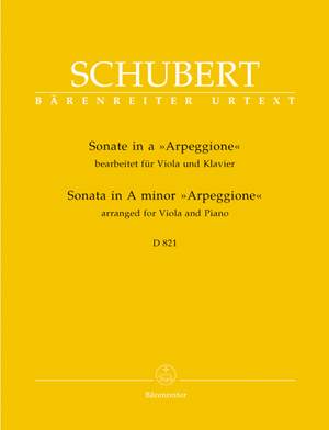Schubert, F: Sonata for Arpeggione in A minor (D.821) arranged for Viola