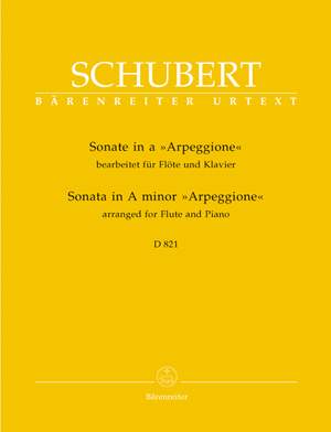 Schubert, F: Sonata for Arpeggione in A minor (D.821) arranged for Flute