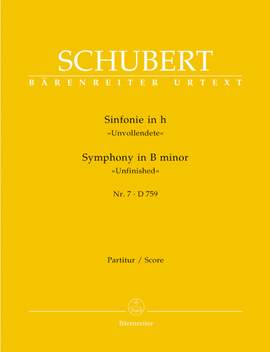 Schubert, F: Symphony No.7 in B minor (D.759) (Unfinished) (Urtext). (formerly Symphony No.8)