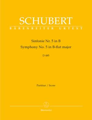Schubert, F: Symphony No.5 in B-flat (D.485) (Urtext)