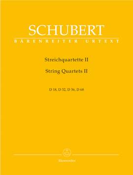Schubert, F: String Quartets, Vol. 2 (D.18, 32, 36, 68) (Urtext)
