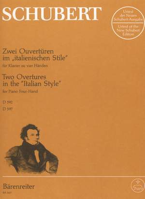 Schubert, F: Overtures (2) in the Italian Style (D.592, 597) (Urtext)