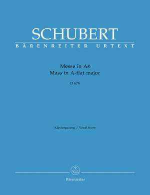 Schubert, F: Mass in A-flat (D.678) (2nd version) (Urtext)
