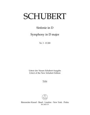 Schubert, F: Symphony No.3 in D (D.200) (Urtext)