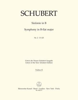 Schubert, F: Symphony No.2 in B-flat (D.125) (Urtext)