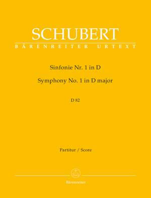Schubert, F: Symphony No.1 in D (D. 82) (Urtext)