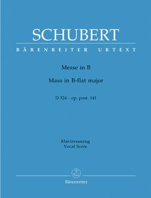 Schubert, F: Mass in B-flat op. post. 141 (D.324) (Urtext)