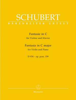 Schubert, F: Fantasy in C, Op.posth.159 (D.934) (Urtext)