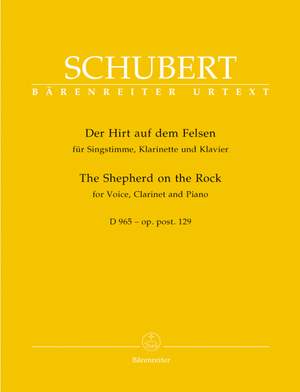 Schubert, F: Shepherd on the Rock, Op.posth.129 (D.965) (G) (Urtext)
