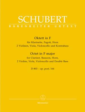 Schubert, F: Octet in F Op. post. 166 (D.803) (Urtext)