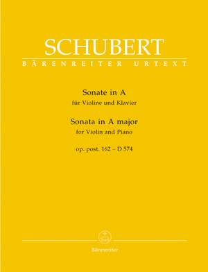 Schubert, F: Sonata for Violin in A, Op.posth.162 (D.574) (Urtext)