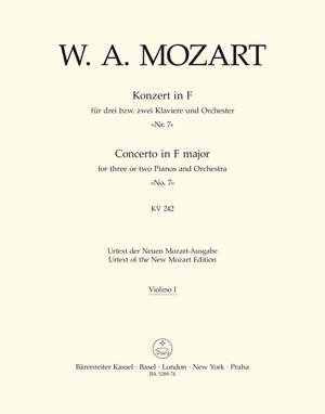 Mozart, WA: Concerto for Piano No. 7 in F (for 2 or 3 Pianos) (K.242) (Urtext)