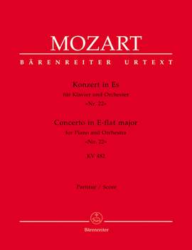 Mozart, WA: Concerto for Piano No.22 in E-flat (K.482) (Urtext)