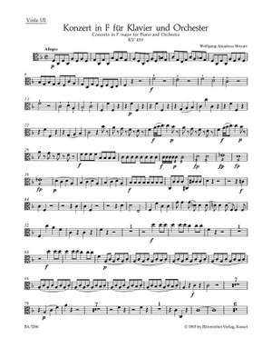 Mozart, WA: Concerto for Piano No.19 in F (K.459) (Urtext)