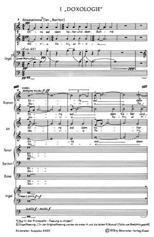 Huber, K: Kleine deutsche Messe (Missa brevissima) (1969) (G-L)