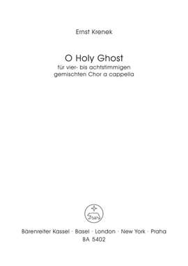 Krenek, E: O Holy Ghost Op. 186a (1964) (E)