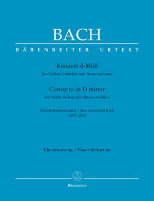 Bach, JS: Concerto for Violin in D minor (after BWV 1052)