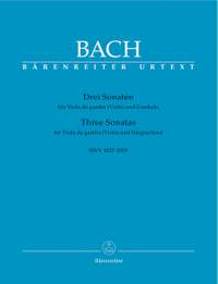 Bach, JS: Sonatas (3) (BWV 1027 - 1029) (G maj, D maj, G min) (Urtext)