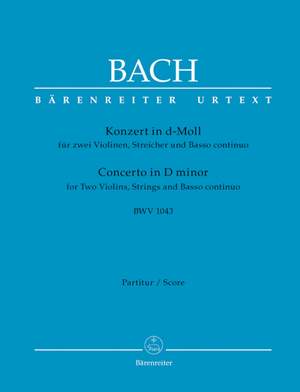 Bach, JS: Concerto for Two Violins in D minor (BWV 1043) (Urtext)