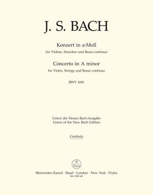 Bach, JS: Concerto for Violin in A minor (BWV 1041) (Urtext)