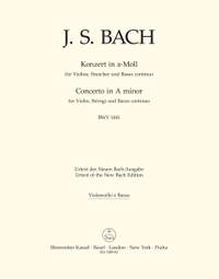 Bach, JS: Concerto for Violin in A minor (BWV 1041) (Urtext)