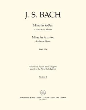 Bach, JS: Lutheran Mass in A (BWV 234) (Urtext) (L)