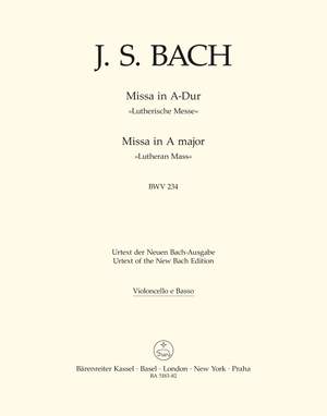 Bach, JS: Lutheran Mass in A (BWV 234) (Urtext) (L)