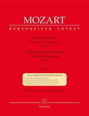 Mozart, WA: Concerto for Horn No.2 in E-flat (K.417) (Urtext)
