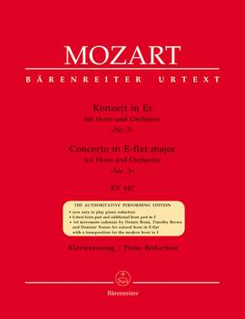 Mozart, WA: Concerto for Horn No.3 in E-flat (K.447) (Urtext)