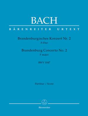 Bach, JS: Brandenburg Concerto No.2 in F (BWV 1047) (Urtext)