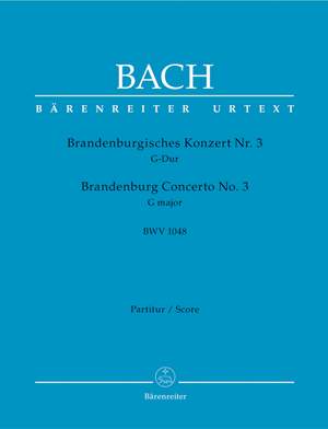 Bach, JS: Brandenburg Concerto No.3 in G (BWV 1048) (Urtext)
