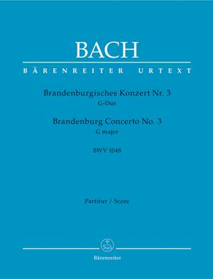 Bach, JS: Brandenburg Concerto No.3 in G (BWV 1048) (Urtext)