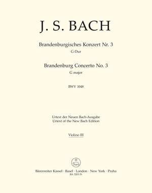 Bach, JS: Brandenburg Concerto No.3 in G (BWV 1048) (Urtext)