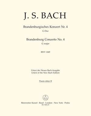 Bach, JS: Brandenburg Concerto No.4 in G (BWV 1049) (Urtext)