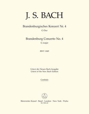 Bach, JS: Brandenburg Concerto No.4 in G (BWV 1049) (Urtext)