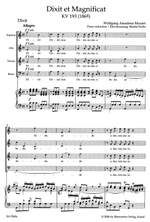 Mozart, WA: Dixit et Magnificat (K.193) (Urtext) Product Image